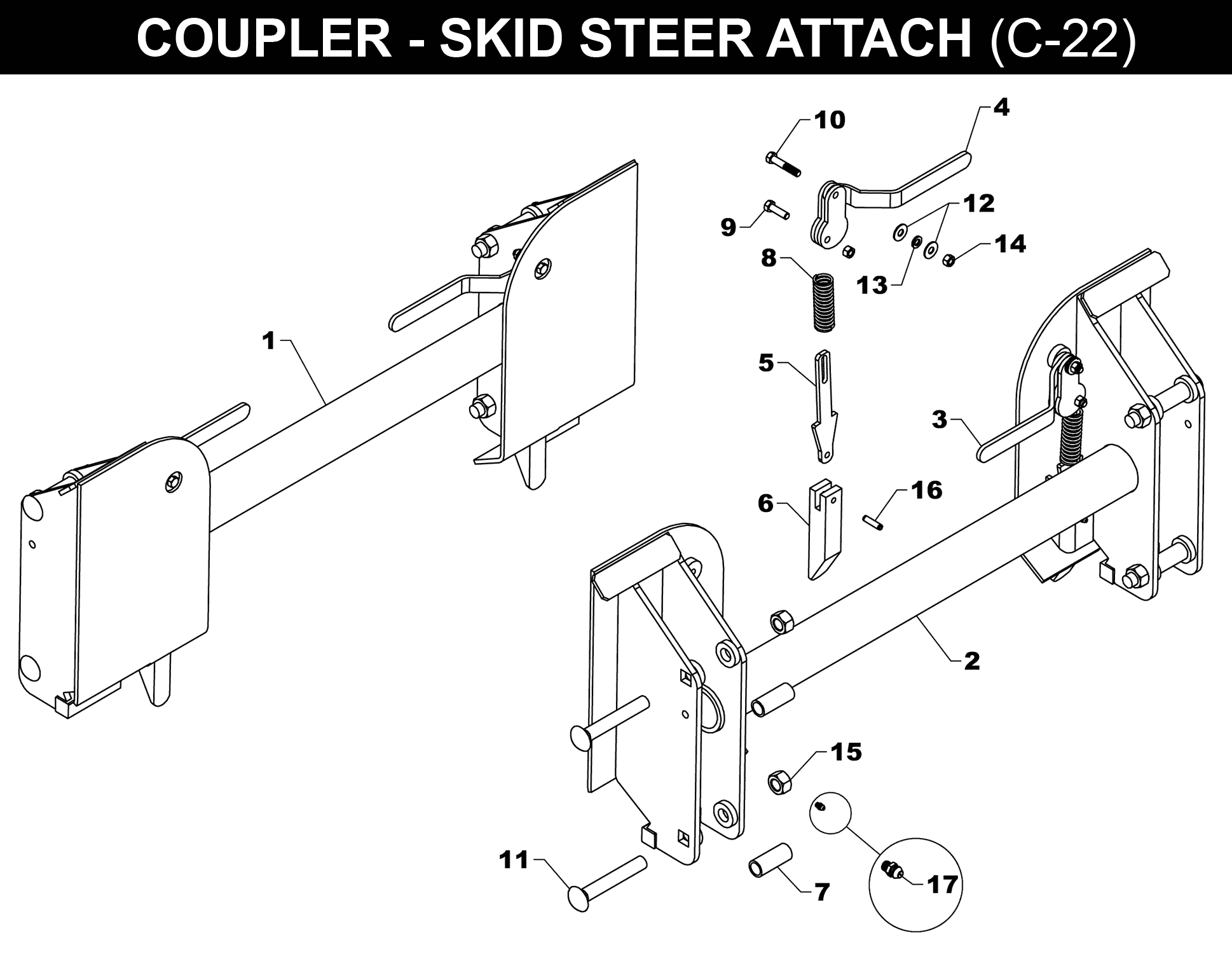 SKID STEER COUPLER - C-22