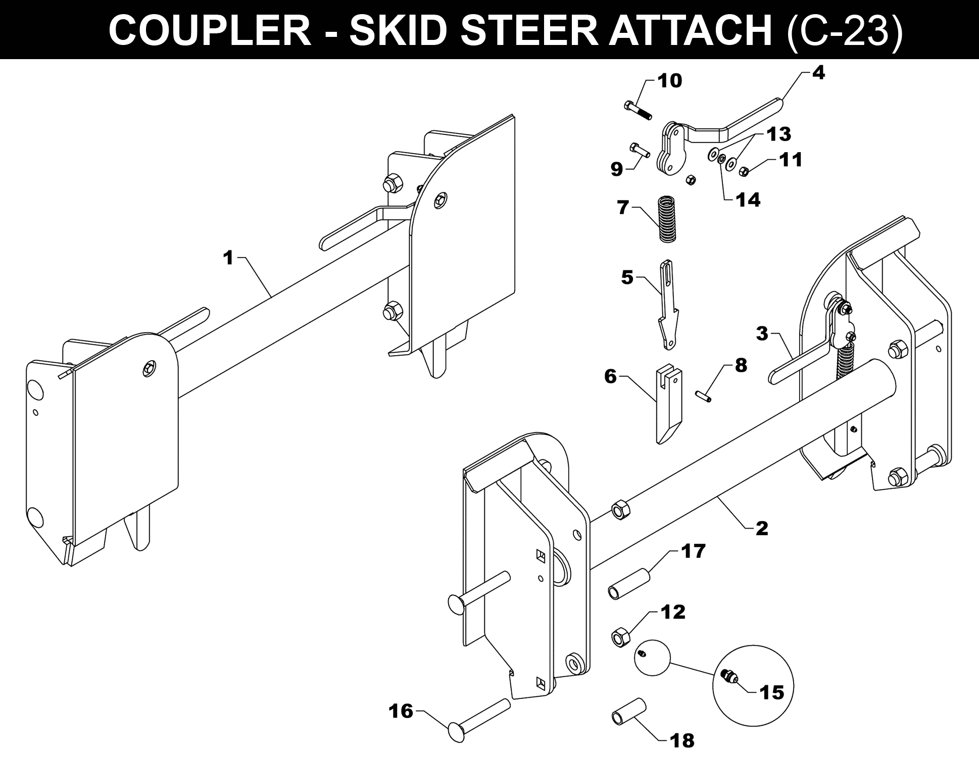 OPTIONAL SKID STEER COUPLER - C-23