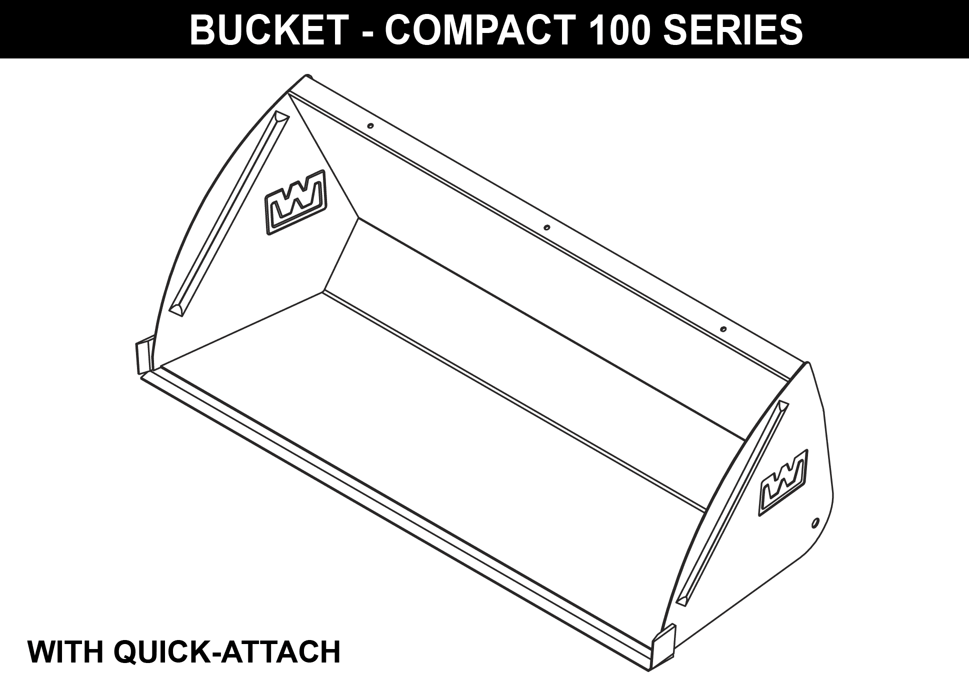 Bucket-Compact 100 Series with Quick Attach