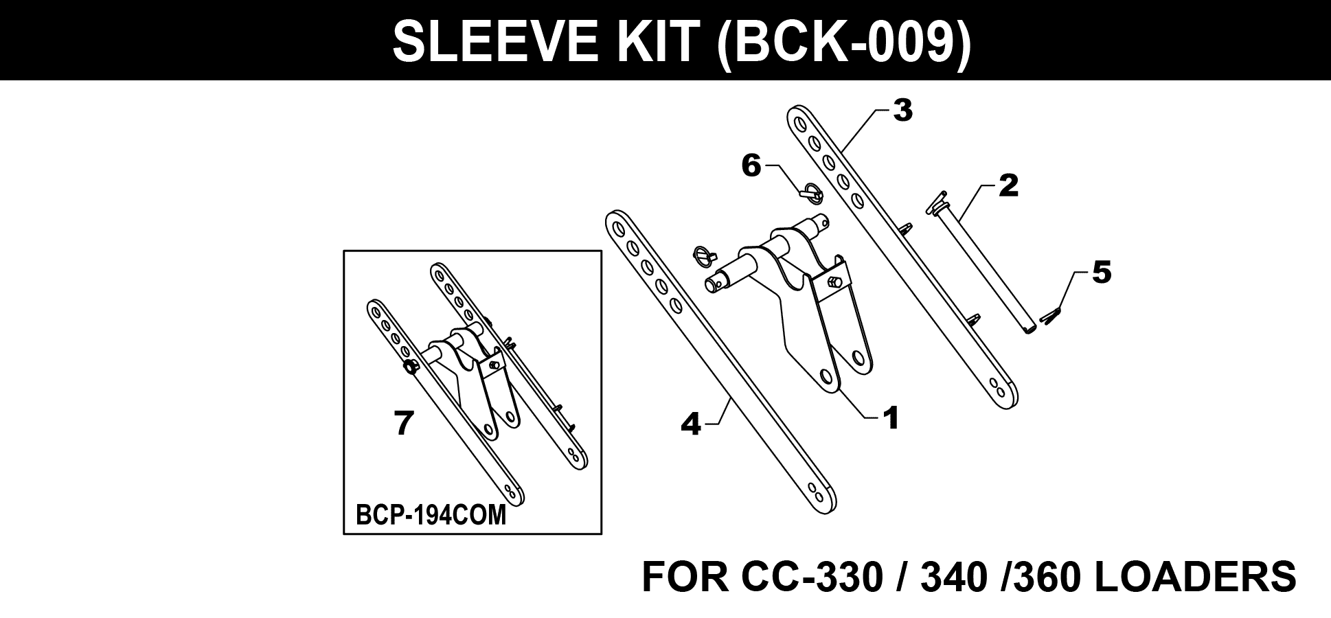 BCK-009 Sleeve Kit