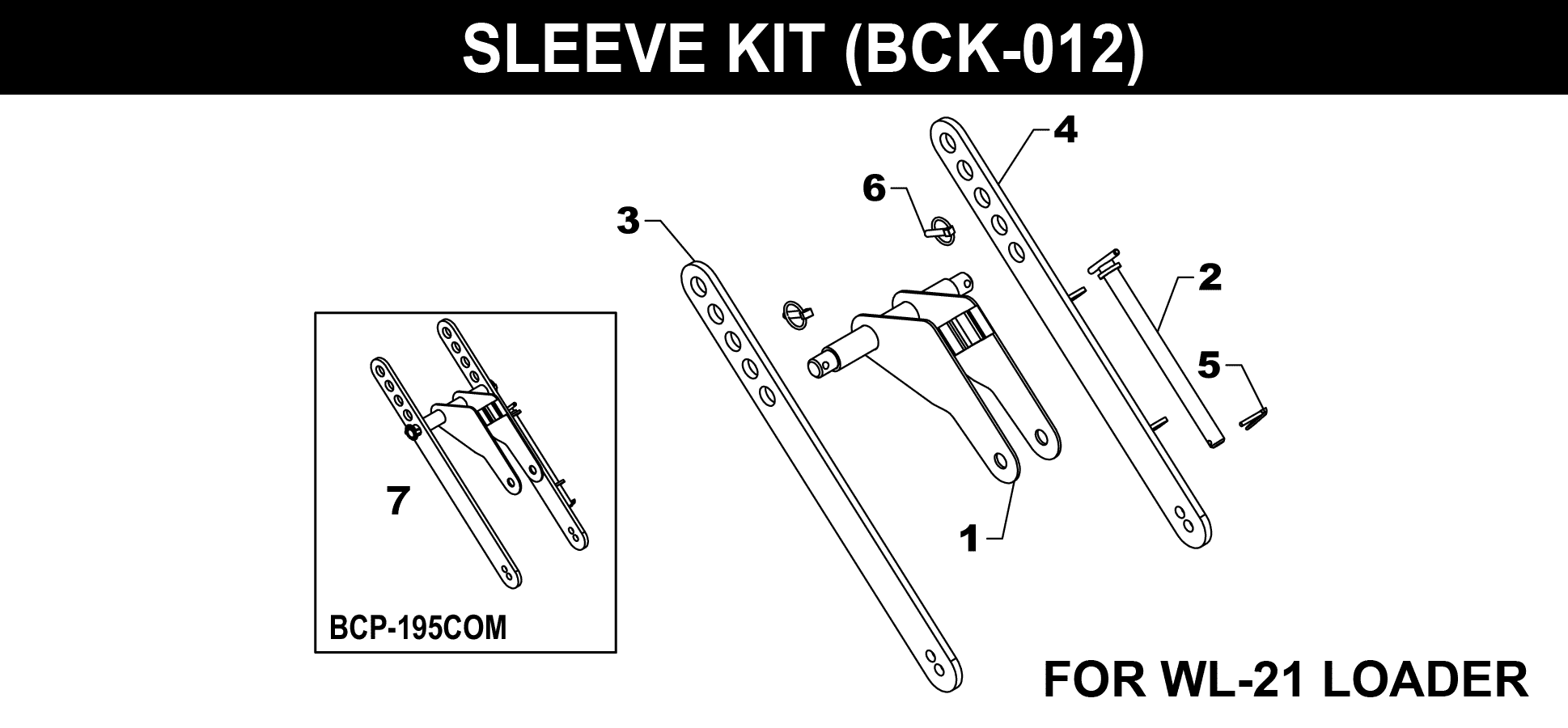 BCK-012 Sleeve Kit