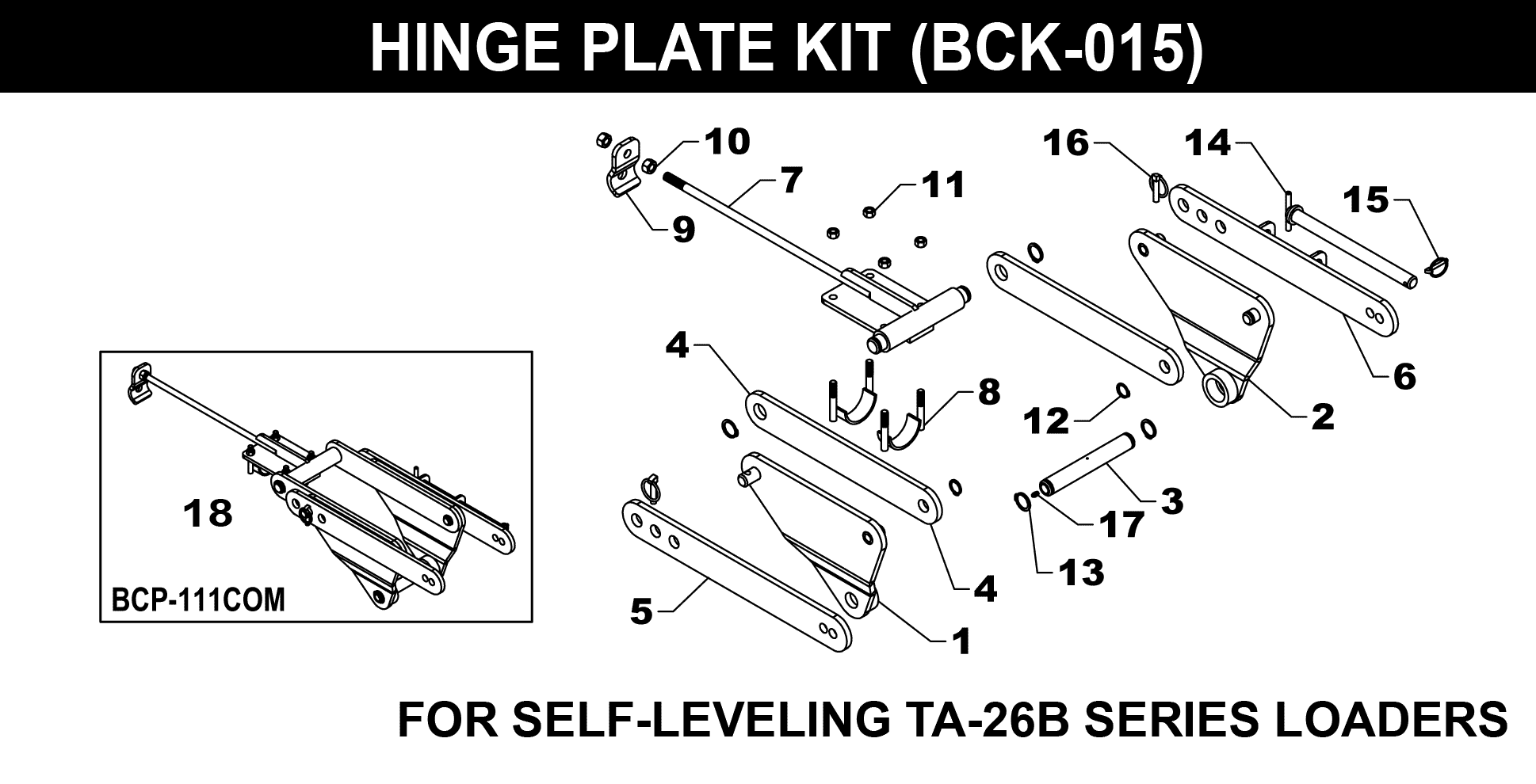 BCK-015 Hinge Plate Kit