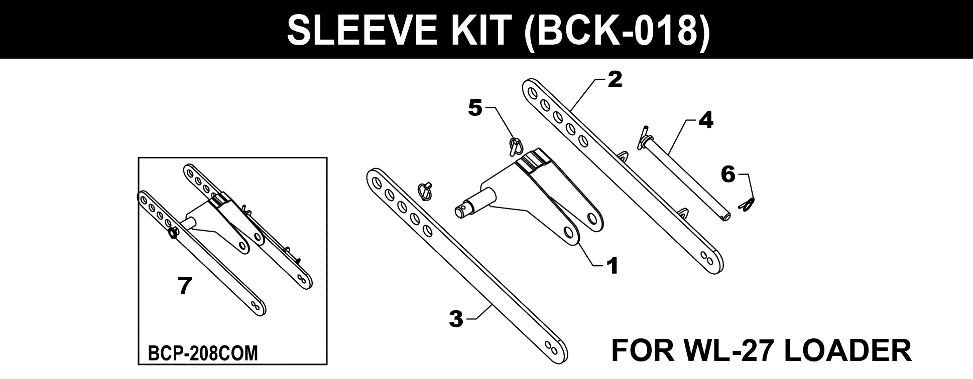 BCK-018 Sleeve Kit