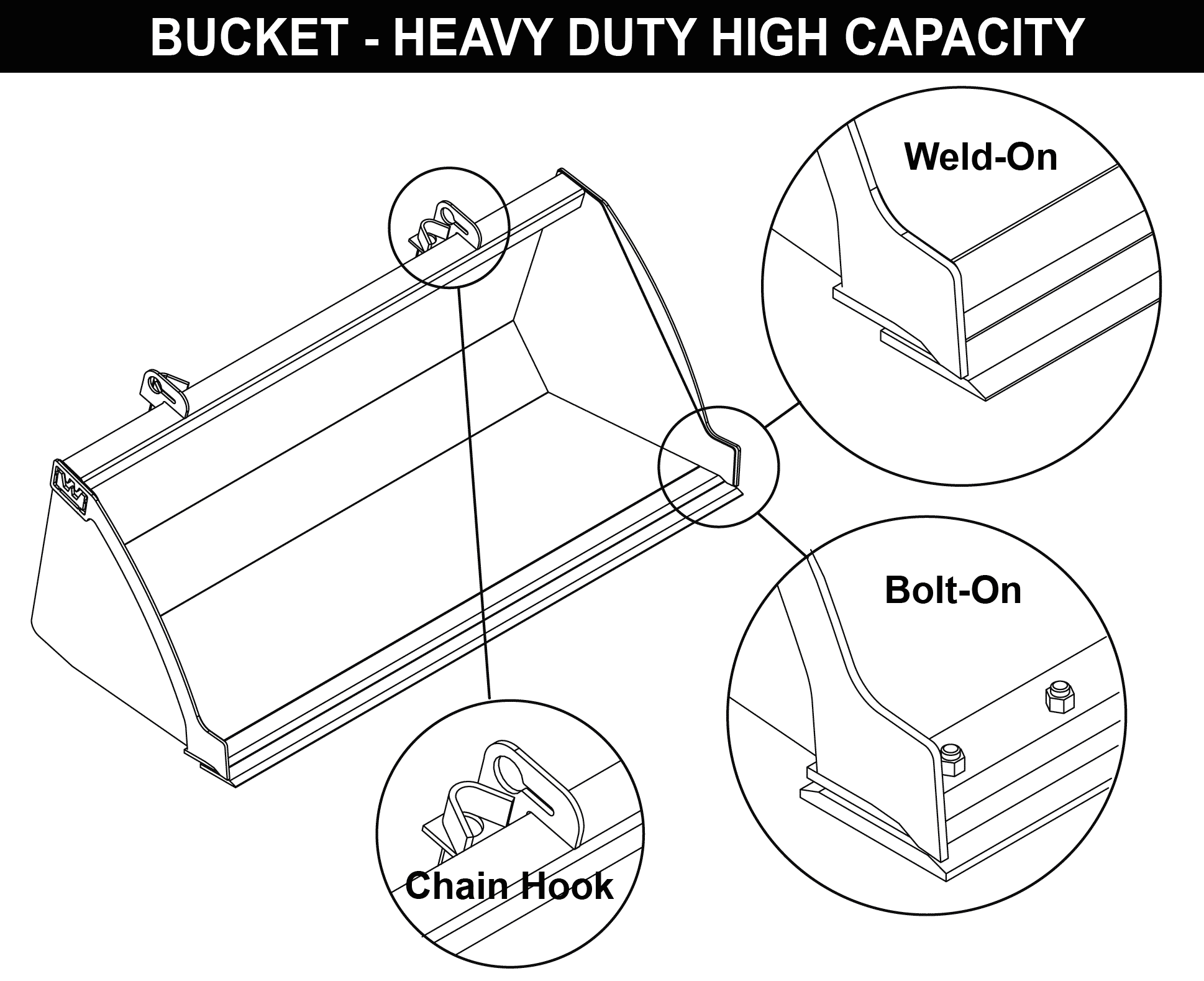 Bucket-Heavy Duty High Capacity