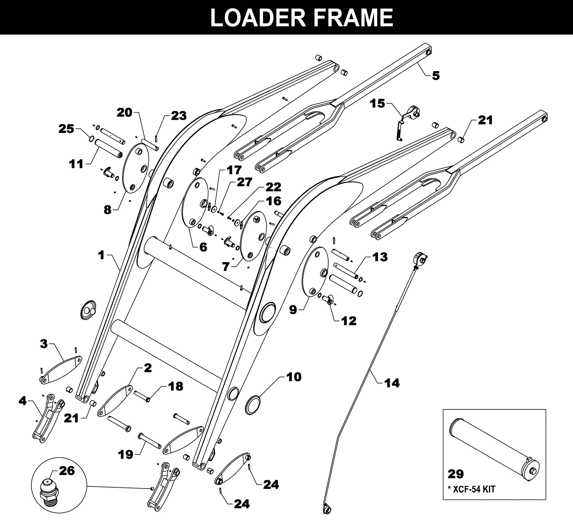 CC-370 Loader Frame