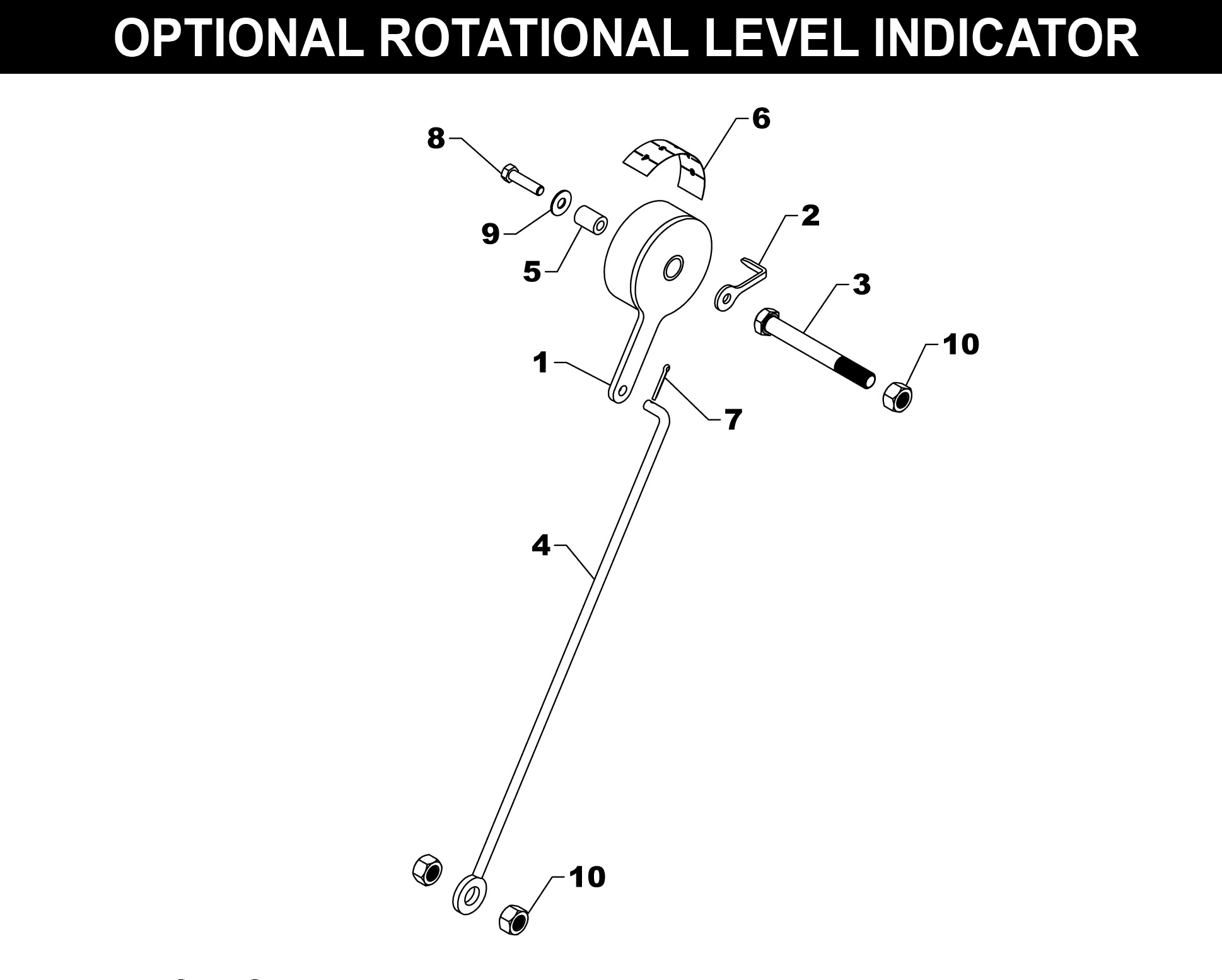 Optional Rotational Level Indicator - Landscraper