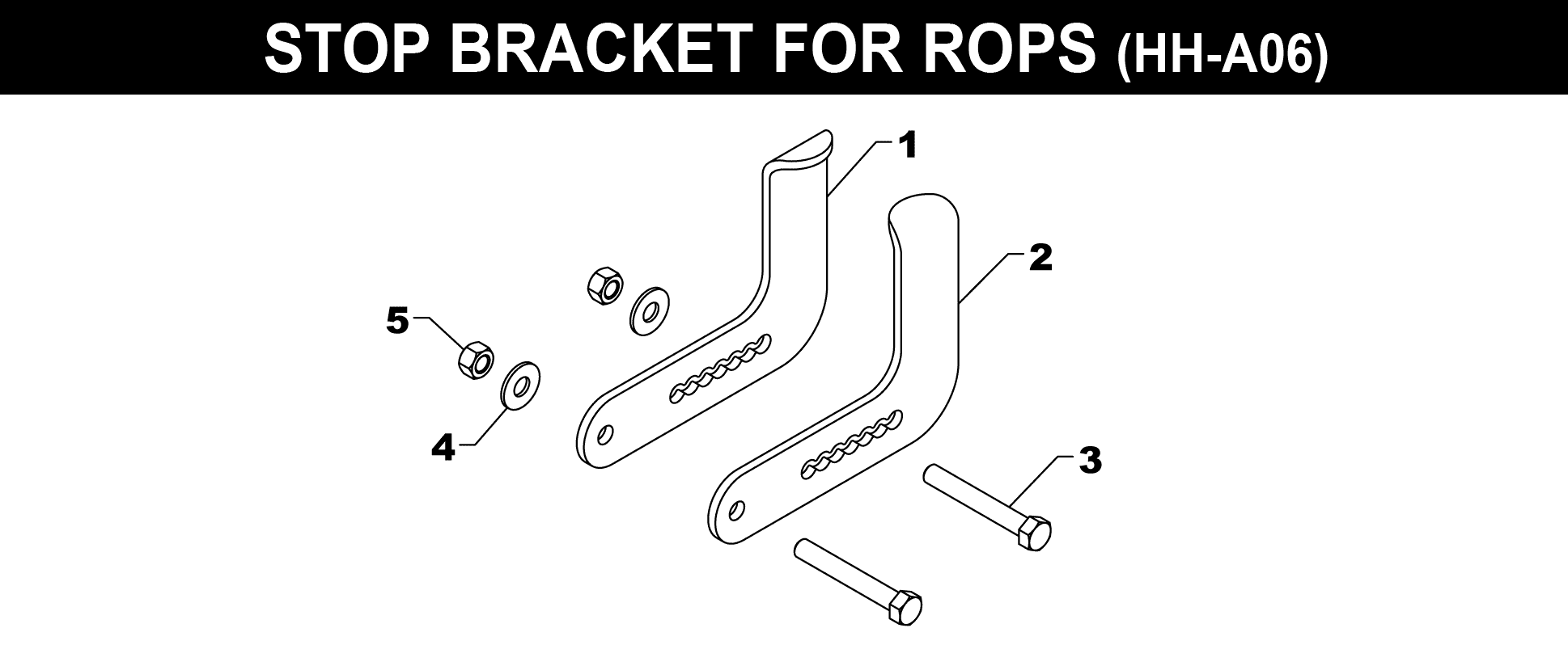 ROPS STOP BRACKET (foldable rops)