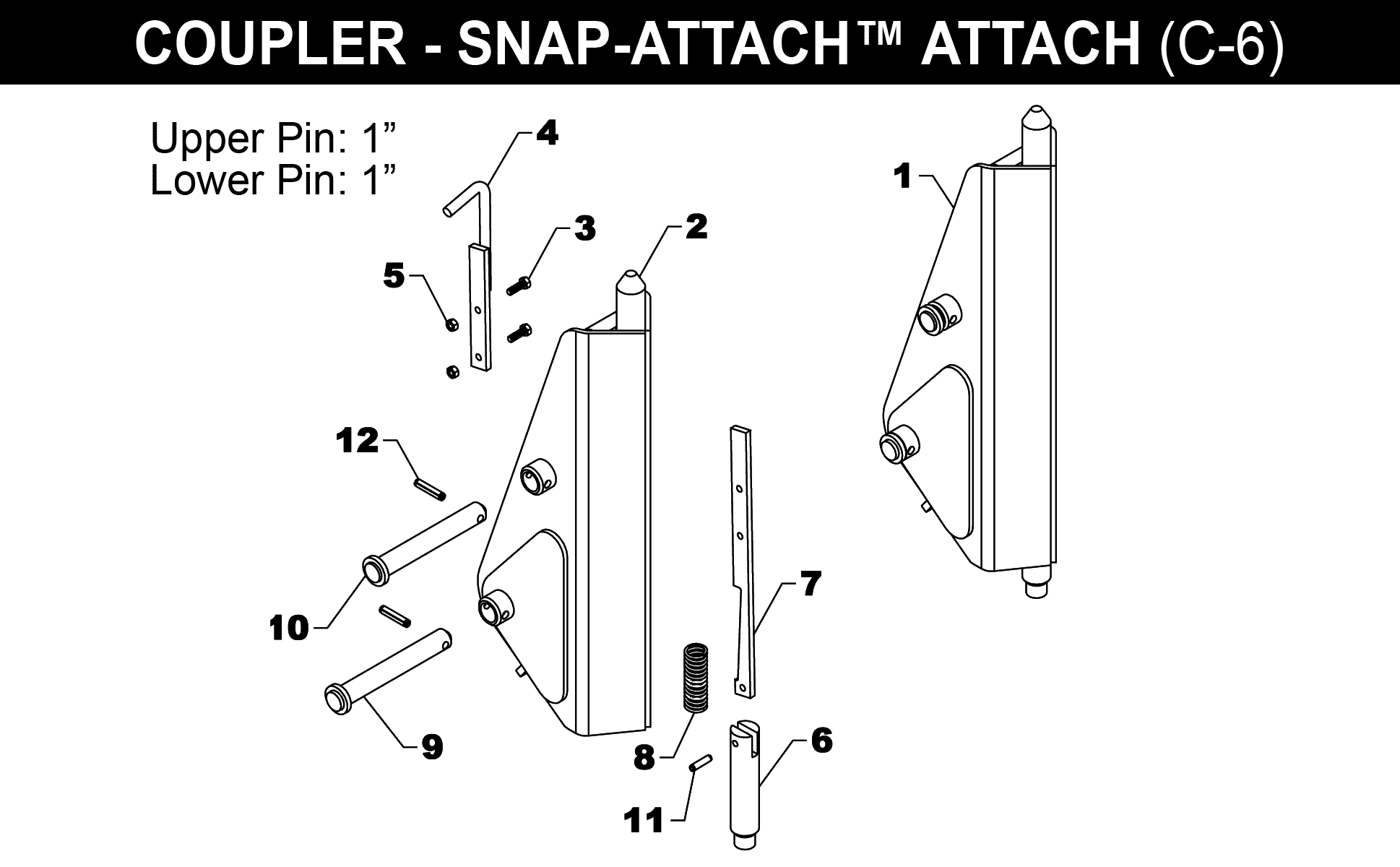 SNAP-ATTACH™ COUPLER - C-6