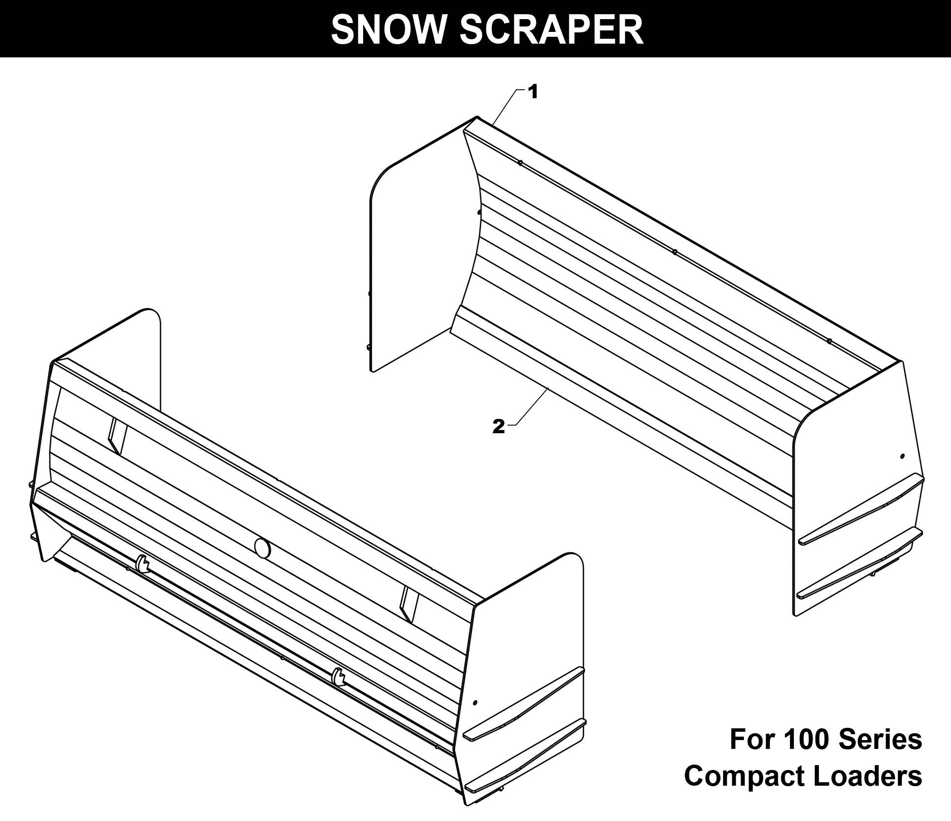 Snow Scrapers - 100 Series Compact