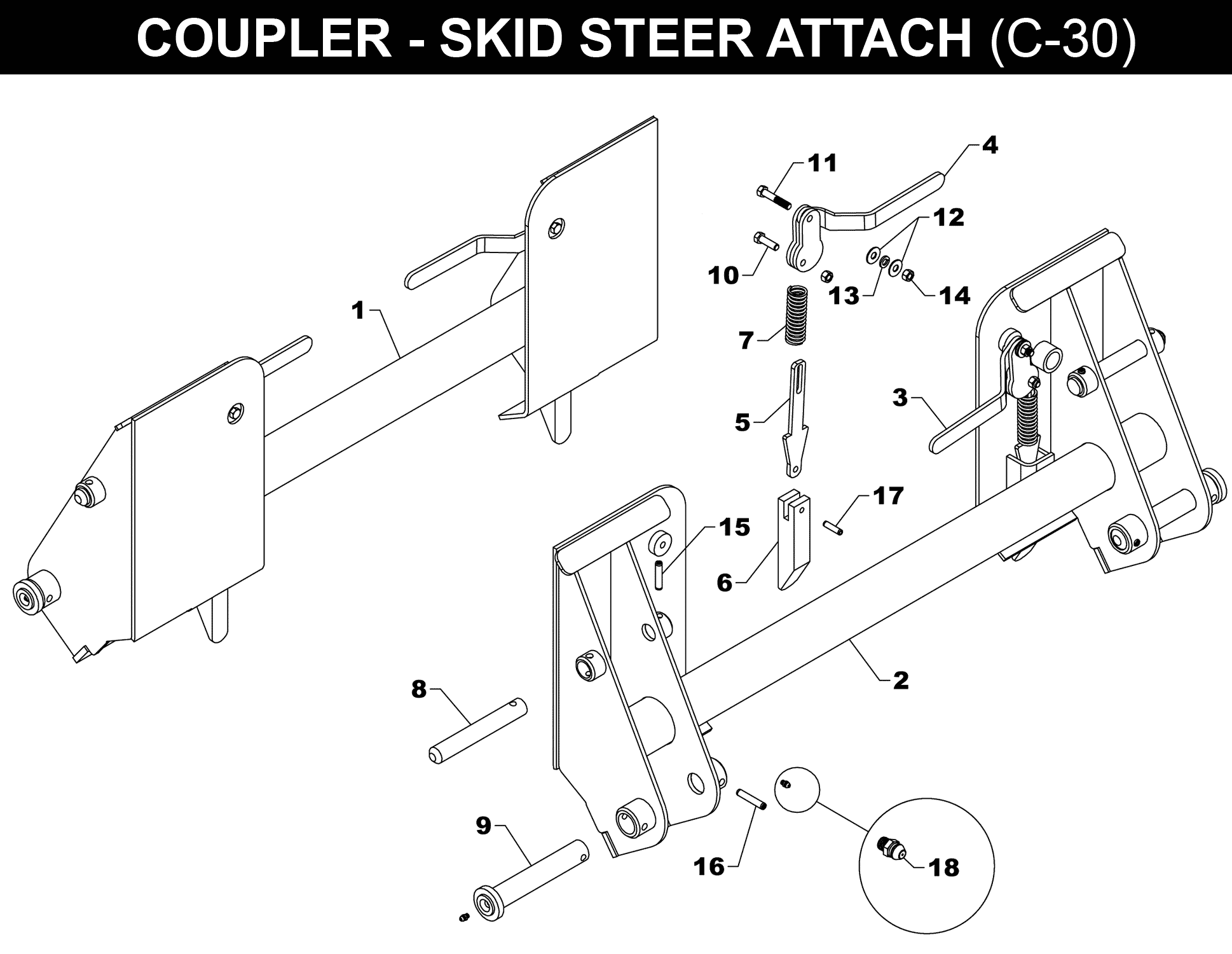 SKID STEER COUPLER - C-30
