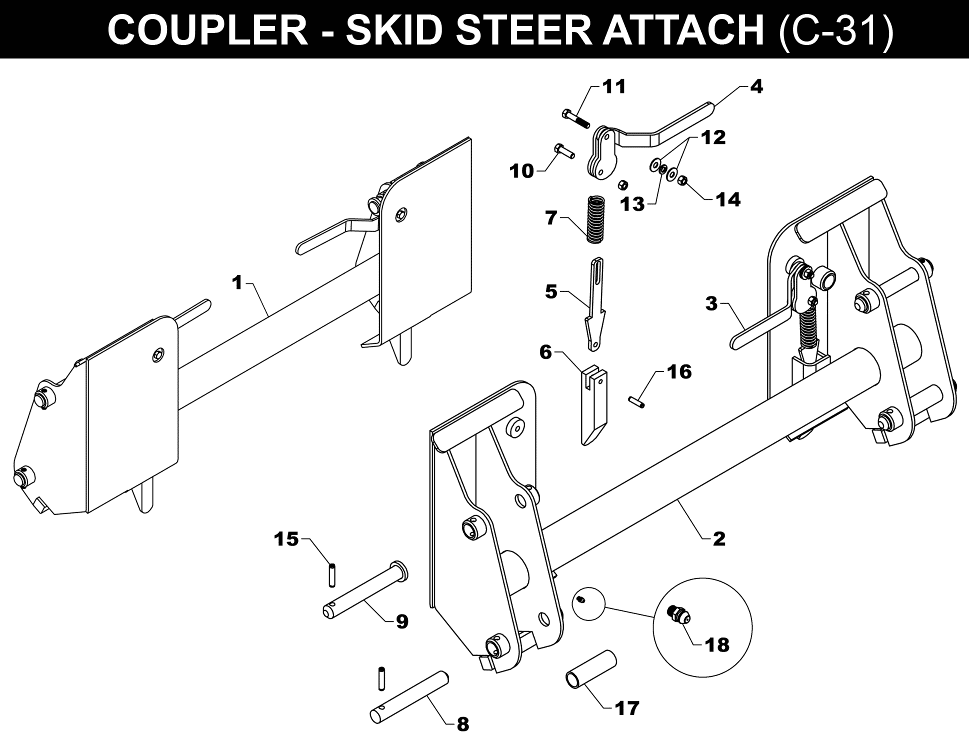 OPTIONAL SKID-STEER COUPLER - C-31