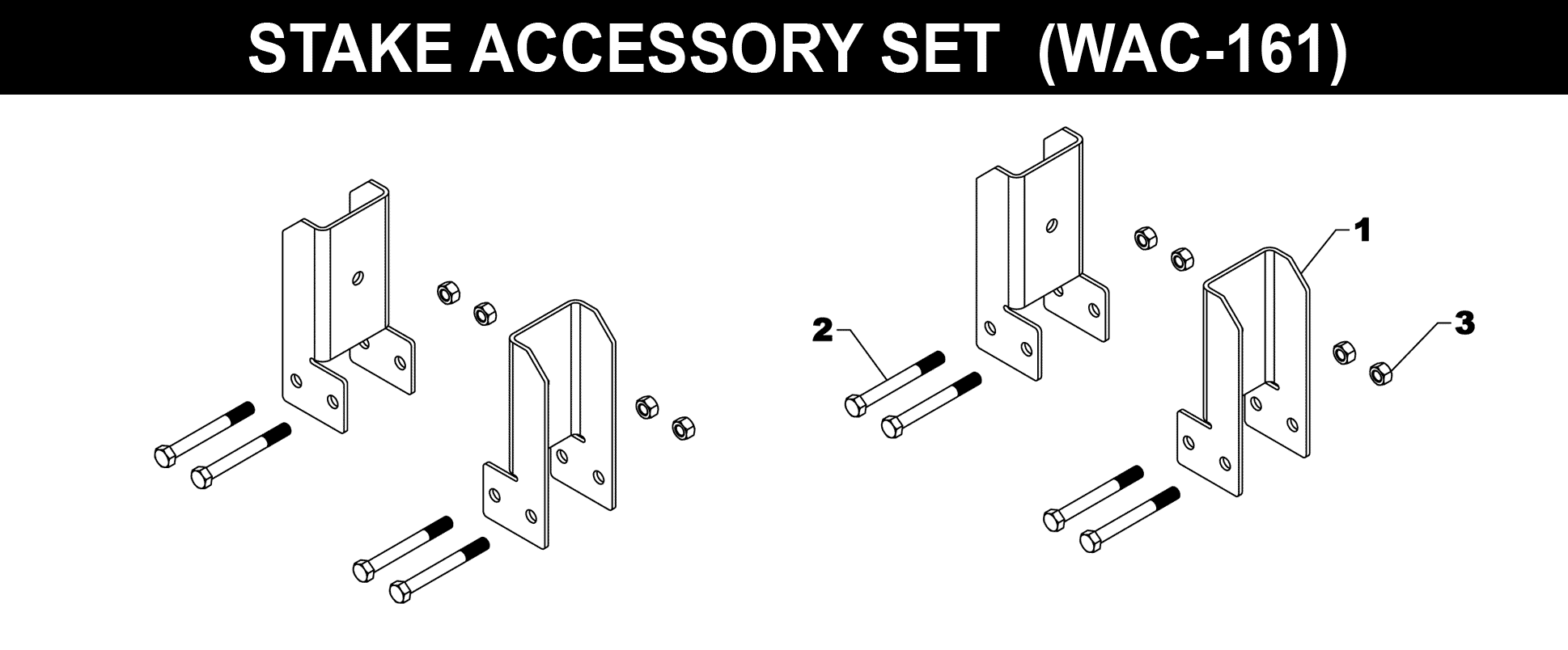 Stake Accessory Set - WAC-161