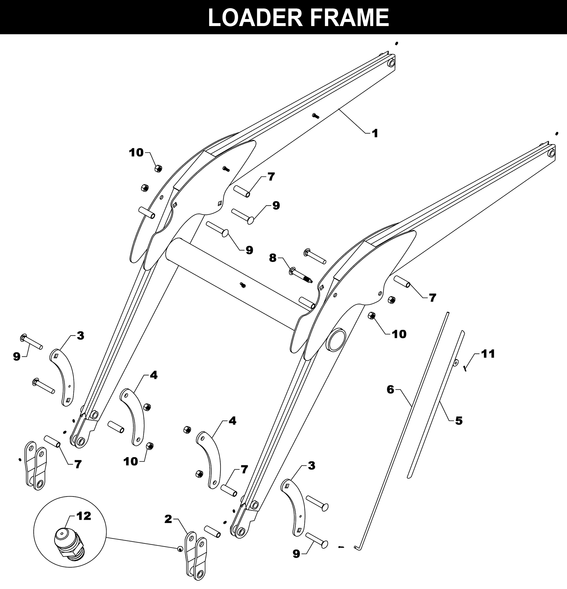 TA-185 Loader Frame