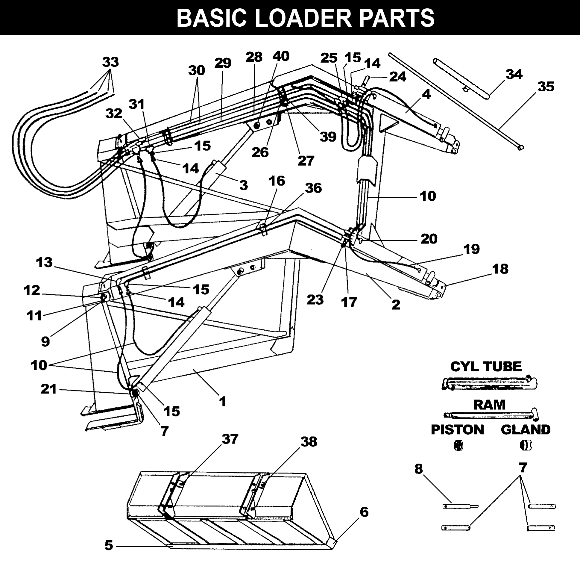 WL-40 Basic Loader Parts