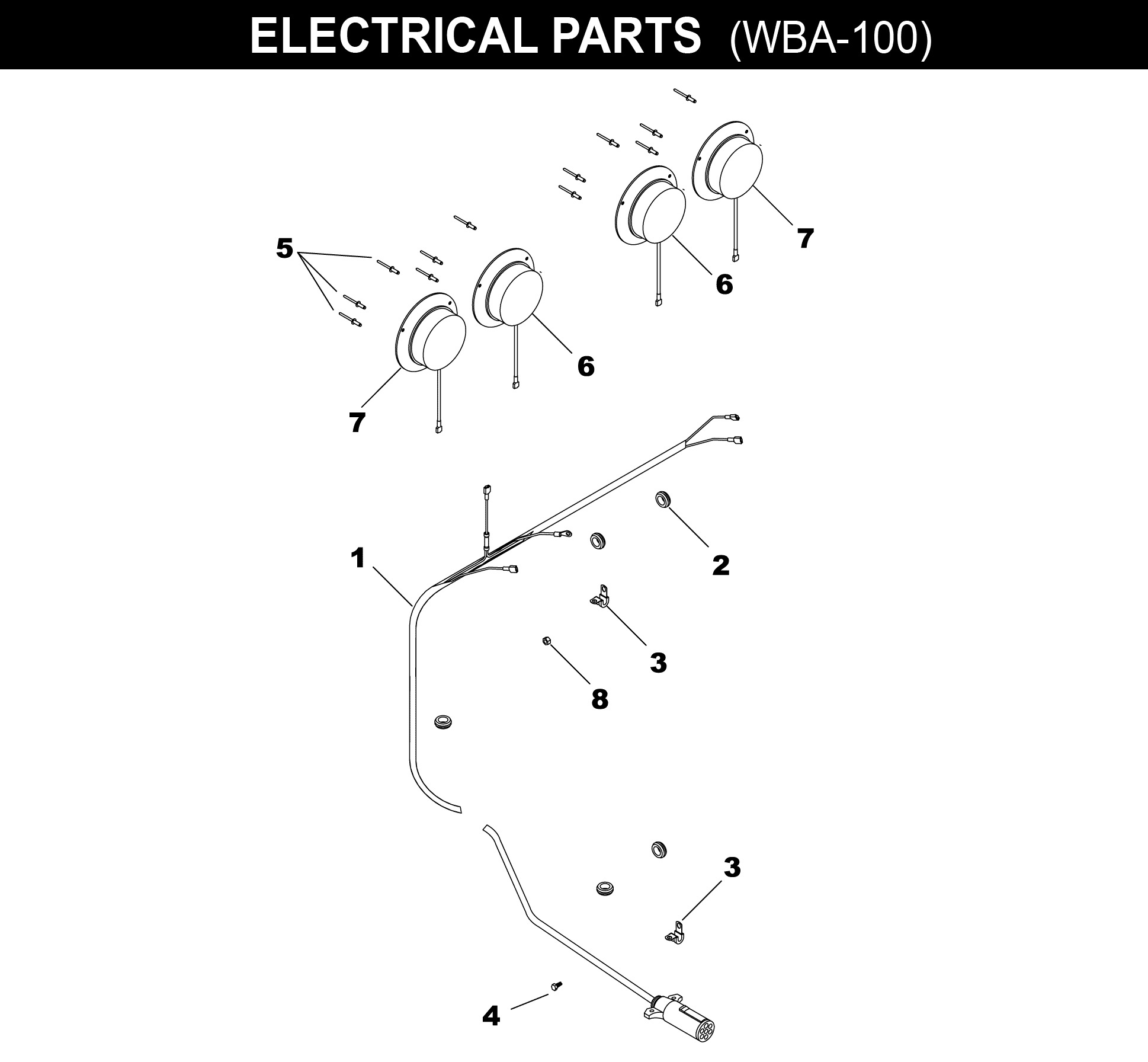 Wagon Electrical Parts  WBA-100